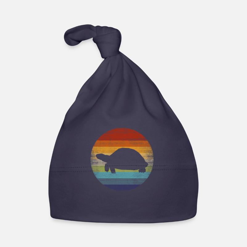 Turtle Animal Retro Gift Organic Baby Cap