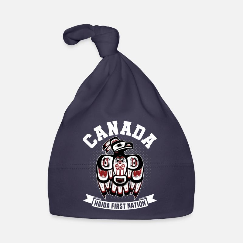 Canada Native Haida "Eagle" Organic Baby Cap