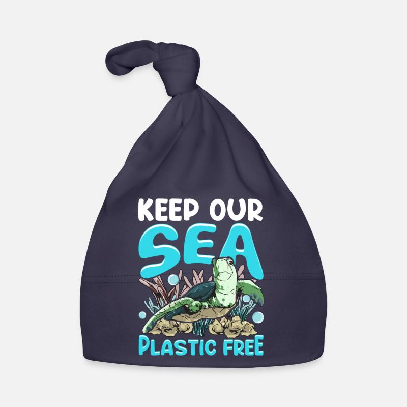 Save The Sea Turtles Organic Baby Cap