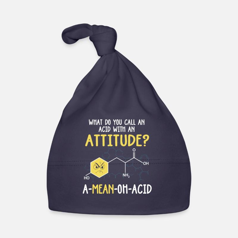 Wie nennt man eine Säure mit einem Einstellungsproblem! - Baby Bio-Mütze - Navy