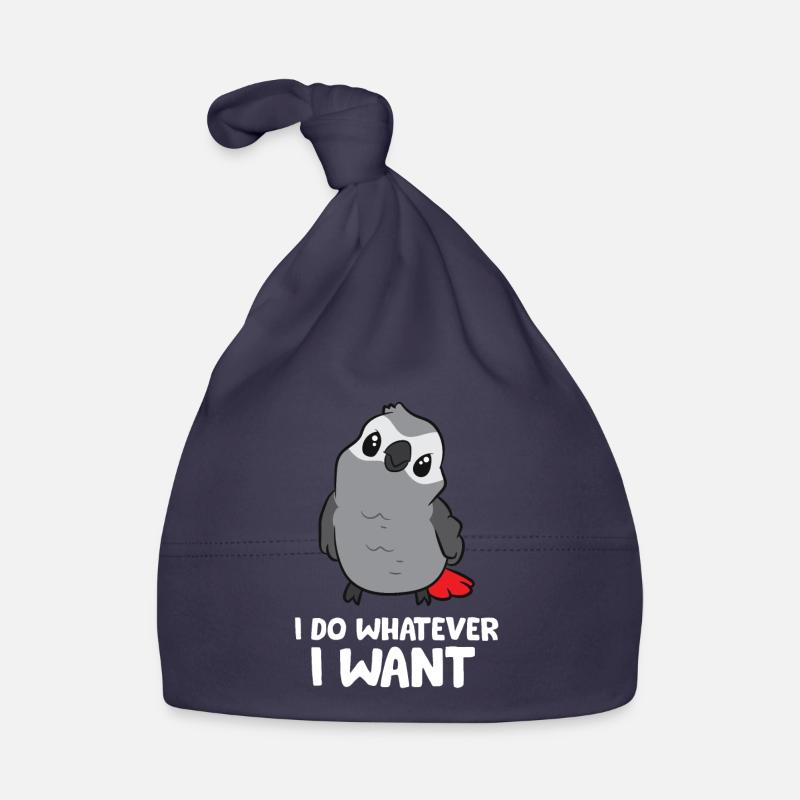 I Do Whatever I Want African Grey Parrot Organic Baby Cap