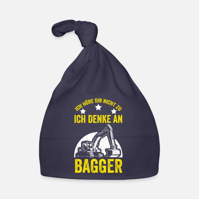 Baggern Baggerfahrer Bagger Baby Bio-Mütze