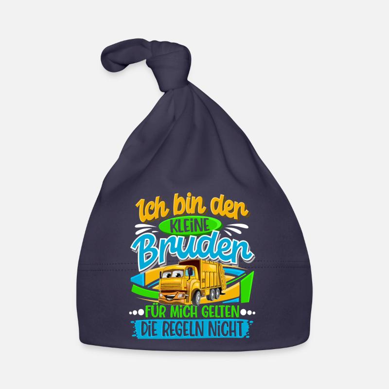 Müllabfuhr Müllauto Kleiner Bruder Baby Bio-Mütze