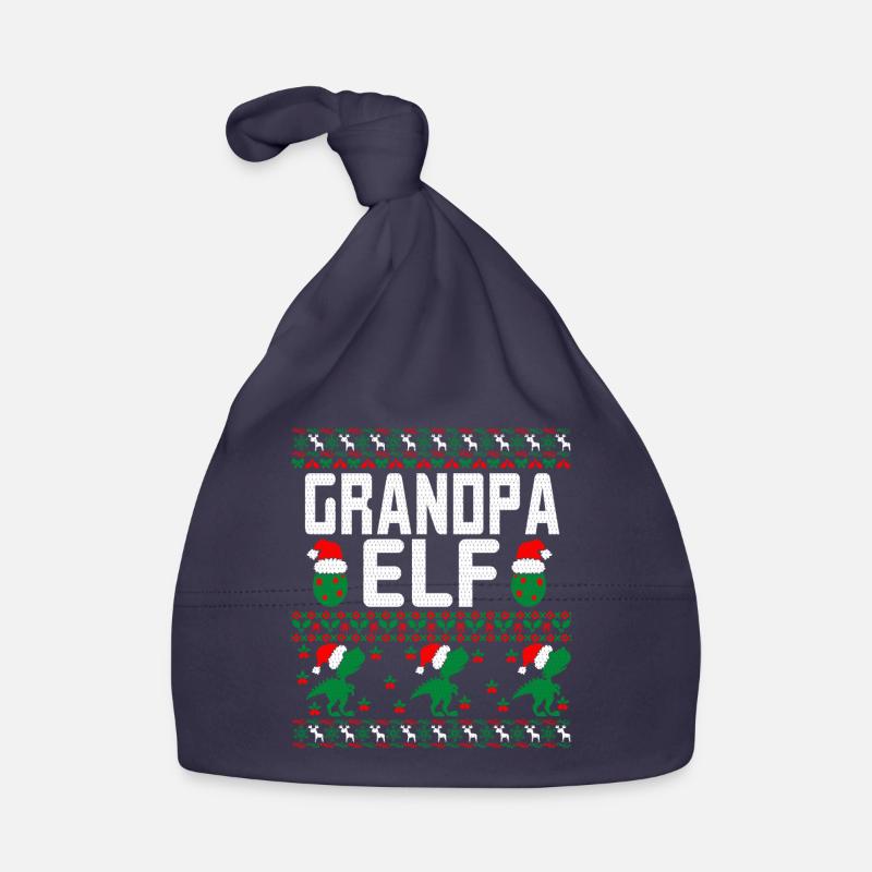 Opa Elf hässlicher Weihnachtspullover Baby Bio-Mütze