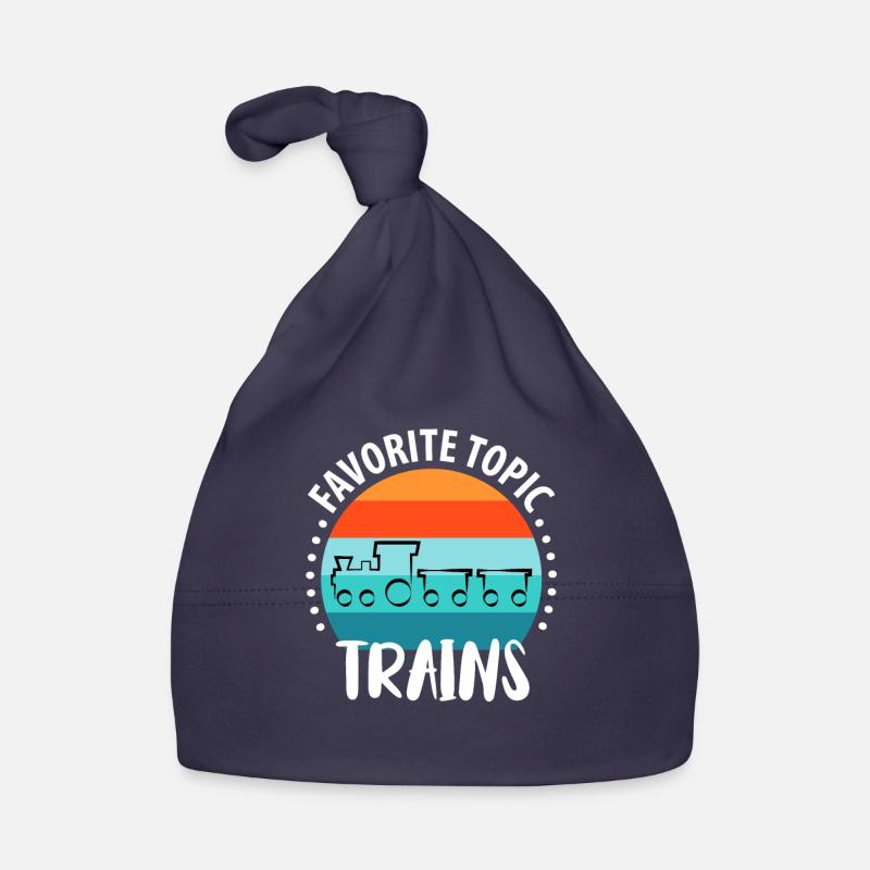 Train Railway Railway Trains Train drivers Organic Baby Cap