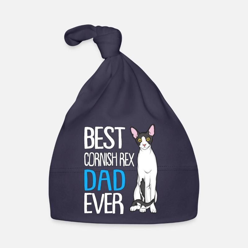 Cornish Rex Mama Papa Chat Maman | Rex de Cornouailles Bonnet bio Bébé