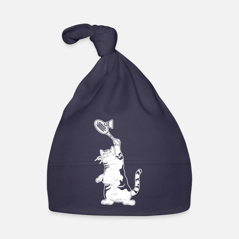 Badminton Badminton Chat - Bonnet bio Bébé - marine