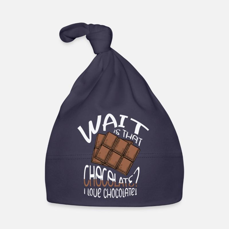 Conception de chocolat pour un amateur de chocolat Bonnet bio Bébé
