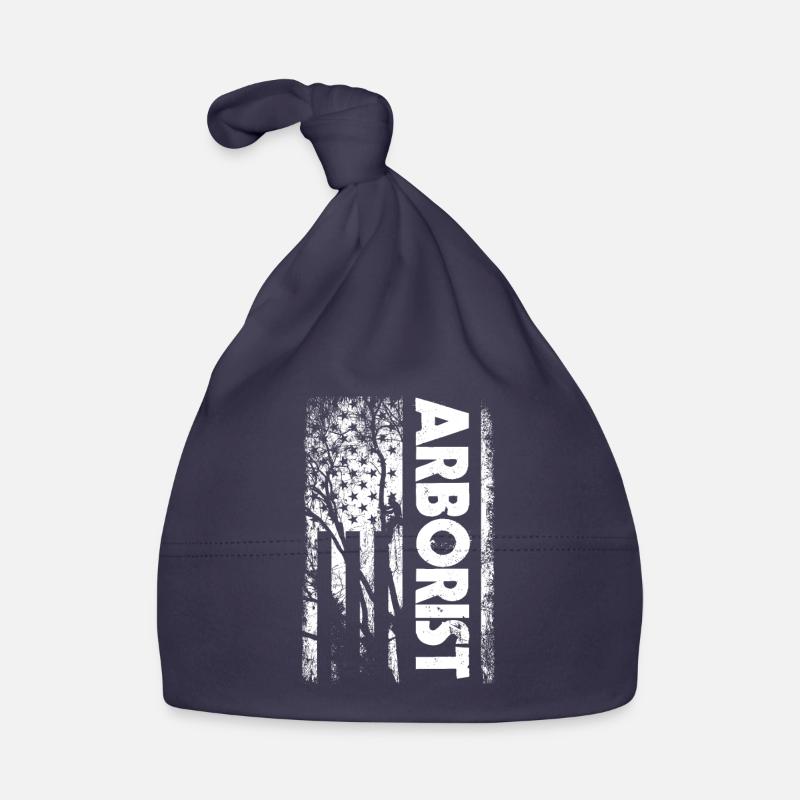 Arborist USA Drapeau - Bonnet bio Bébé - marine