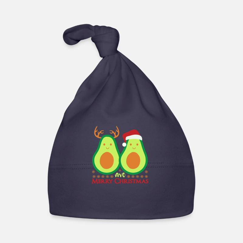 Weihnachten Avocado Vegan Geschenk Baby Bio-Mütze