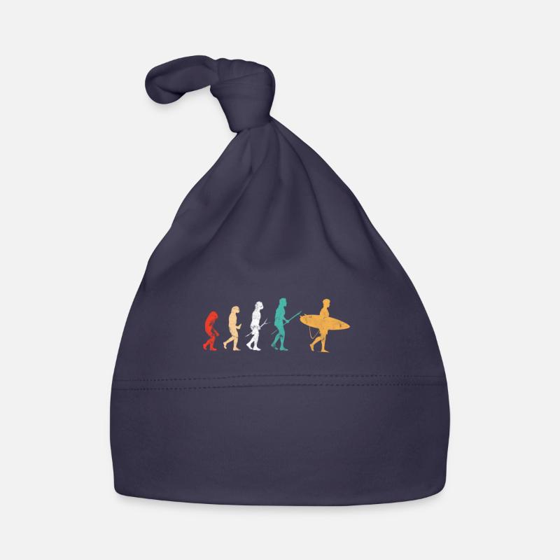 Surfen Evolution Surfer Surfergirl Geschenk Baby Bio-Mütze