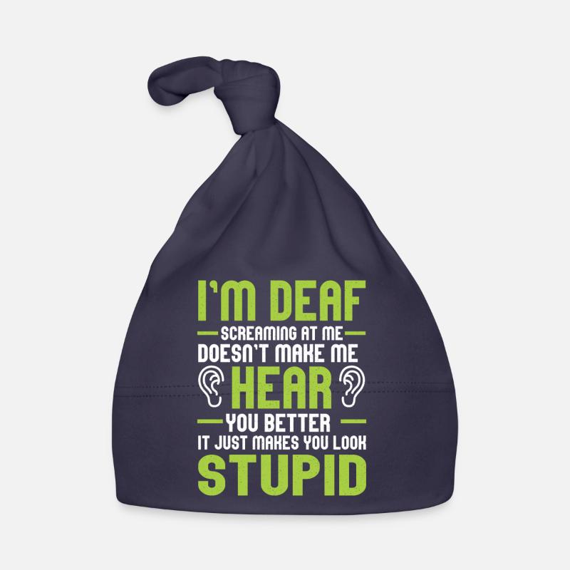 Deaf-mute Deaf Sign language Deaf hearing Organic Baby Cap