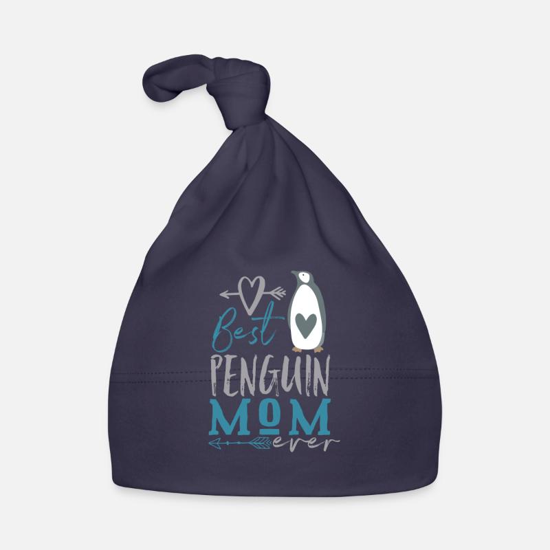Pinguin Beste Pinguin Mama Baby Bio-Mütze