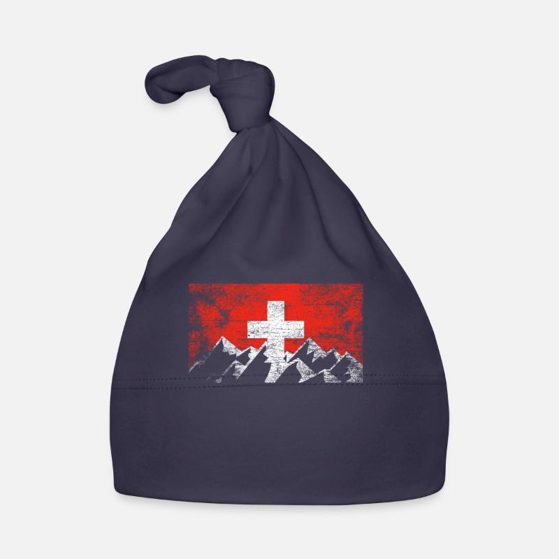 Montagnes de Suisse Bonnet bio Bébé