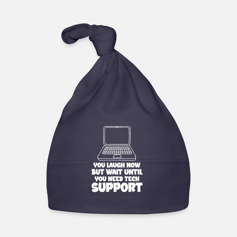 Support technique Computer It Admin Cadeau Bonnet bio Bébé