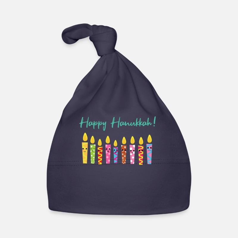 Mignon Joyeux Hanoukka Bougies Menorah Juif Bonnet bio Bébé