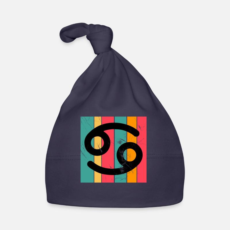 Krebs Sternzeichen Horoskop Retro Bday Geschenk Baby Bio-Mütze