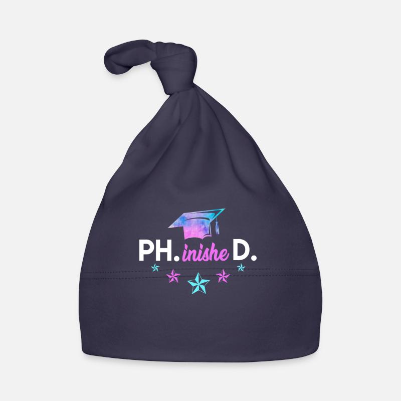 Phd geschafft Doktor 2022 Phinished Doktortitel Baby Bio-Mütze