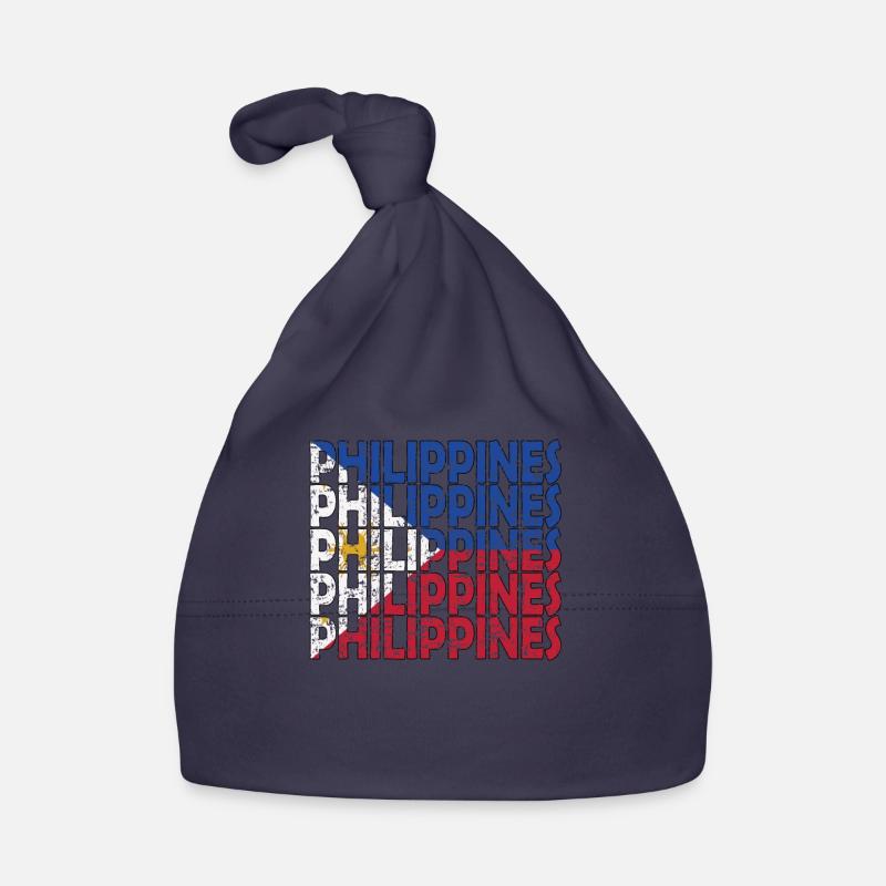 Fier drapeau philippin d’origine philippine Bonnet bio Bébé