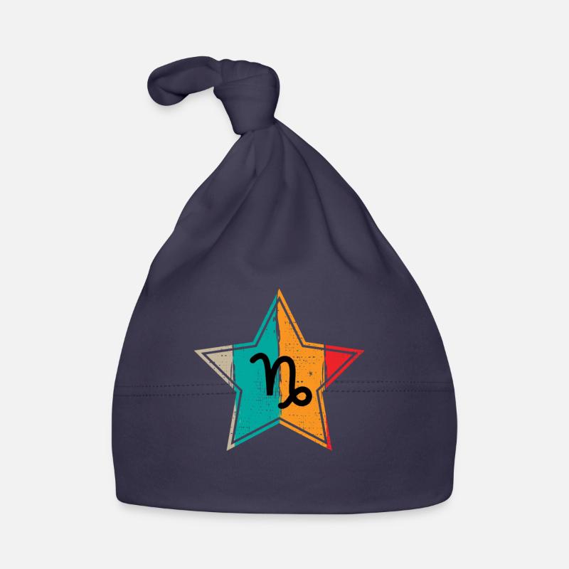 Steinbock Sternzeichen Horoskop Retro Geschenk Baby Bio-Mütze