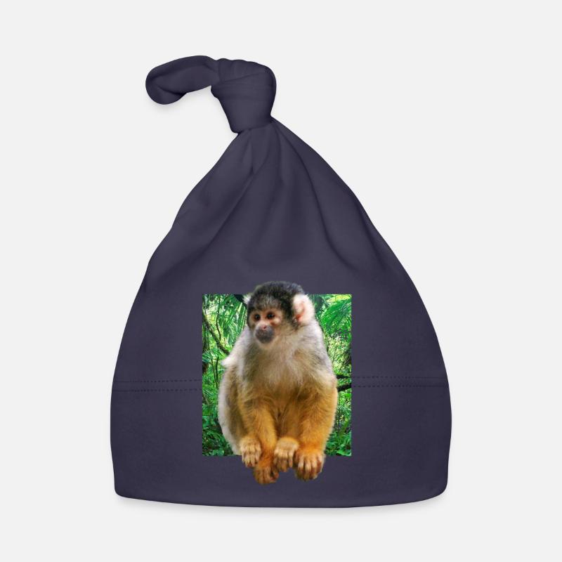 Squirrel monkey squirrel monkey Organic Baby Cap