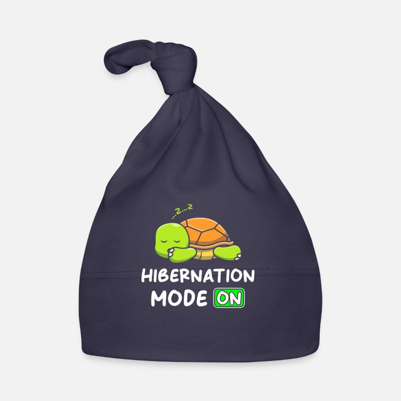 Mode hibernation An avec Turtle Bonnet bio Bébé