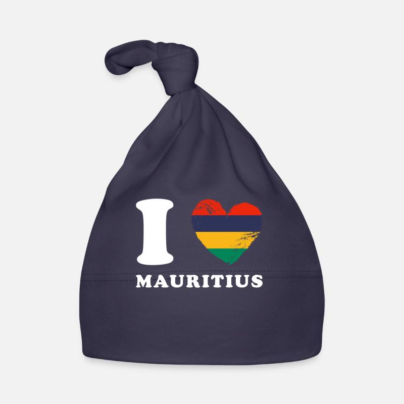 I love Mauritius Baby Bio-Mütze