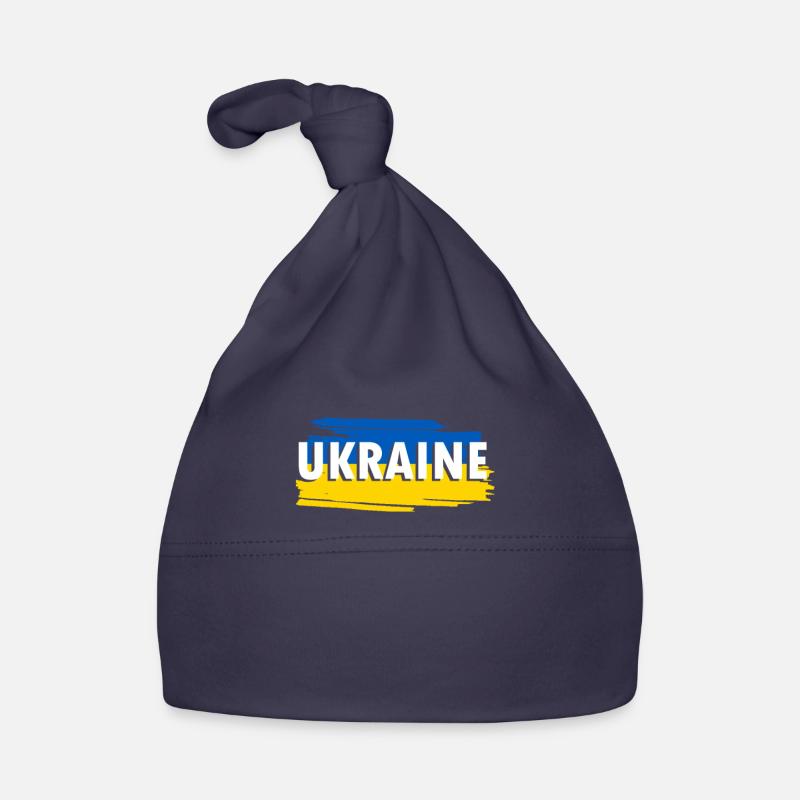 Ukraine Flag Organic Baby Cap