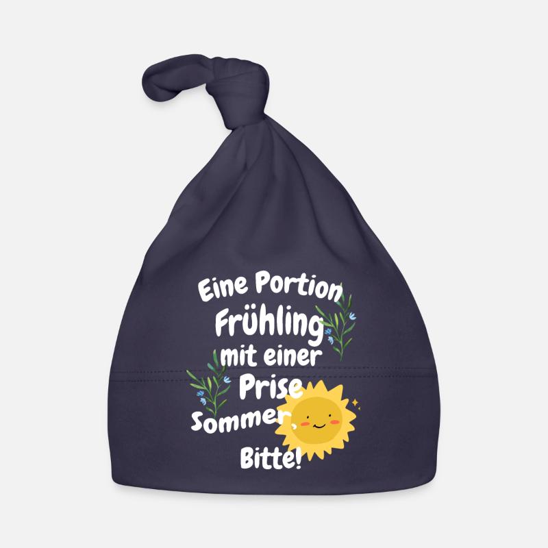 Eine Portion Frühling mit einer Prise Sommer Bitte Baby Bio-Mütze