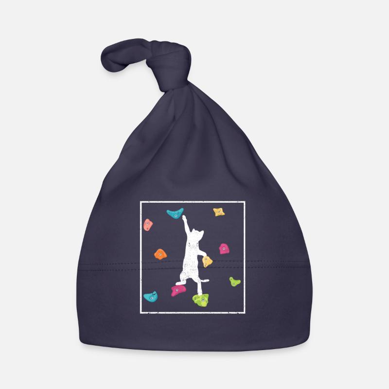 Drôle de rocher Chat Grimpeur Mignon Chat Bonnet bio Bébé