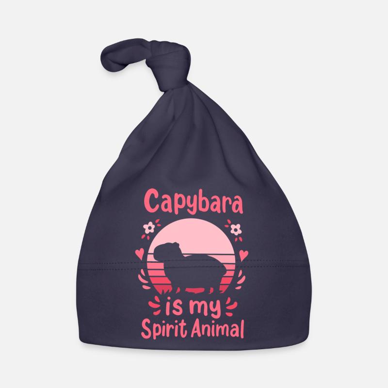 Capybara Krafttier Baby Bio-Mütze
