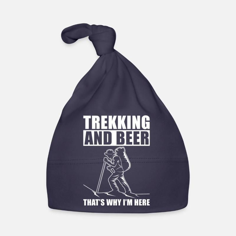 Trekking - Bonnet bio Bébé - marine