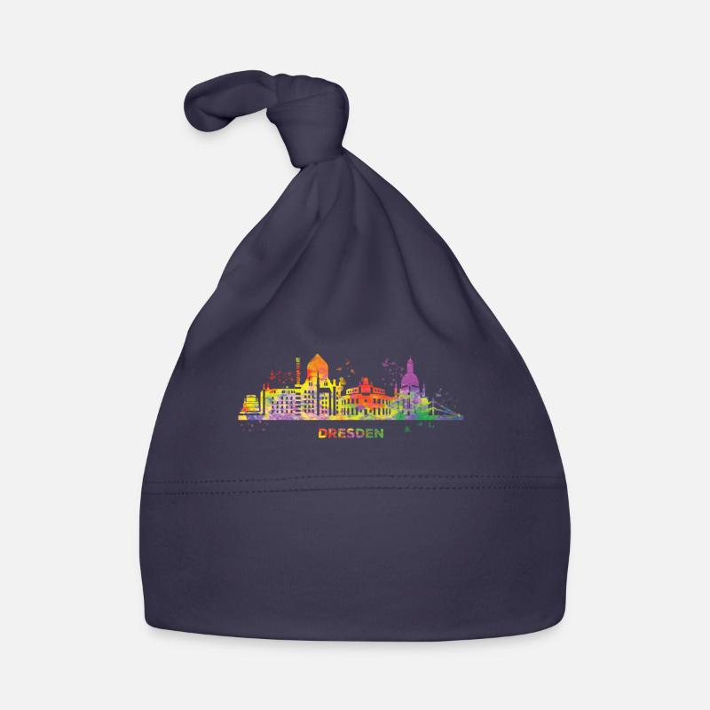 Dresden Skyline Colorful Dresdener Organic Baby Cap