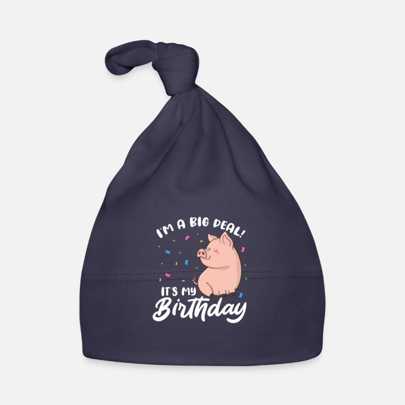 Schwein Geburtstag Baby Bio-Mütze