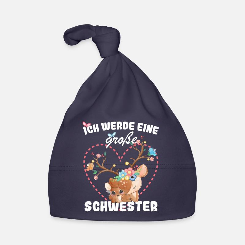 Ich Werde Eine Große Schwester 2023 Baby Bio-Mütze