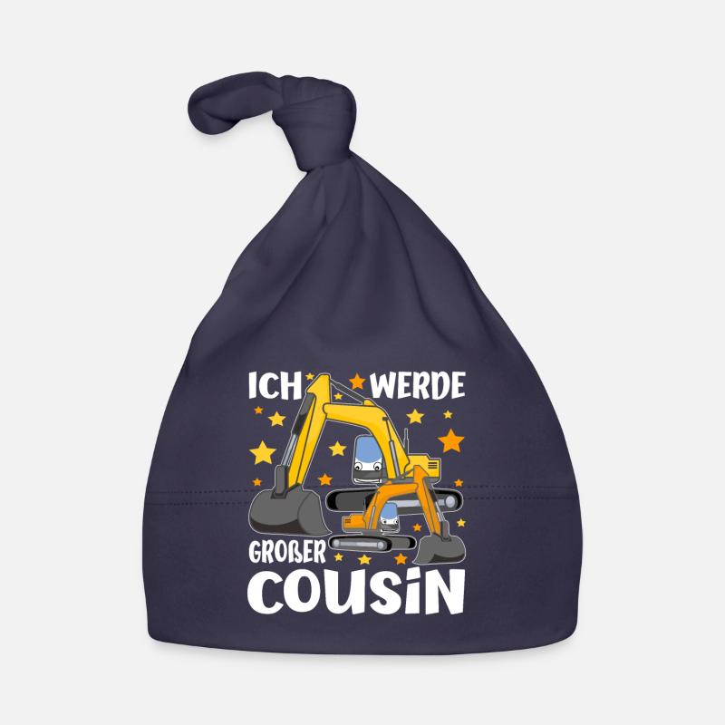 Großer Cousin Baggerfahrer Geschenke Ich werde Baby Bio-Mütze
