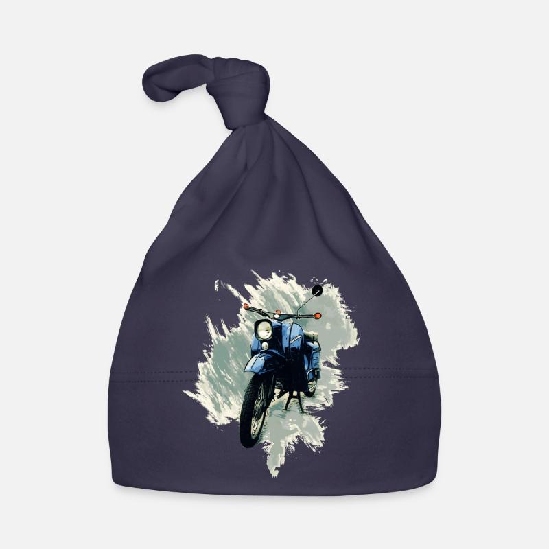 Simson Schwalbe - Baby Bio-Mütze - Navy