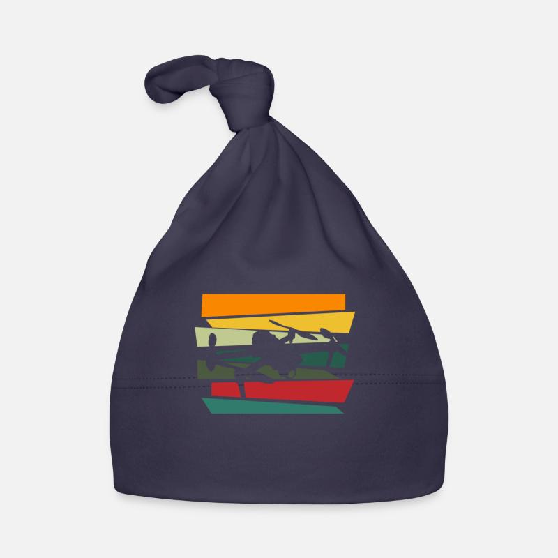 Drone Drone Drone Pilot Quadcopter - Organic Baby Cap - navy