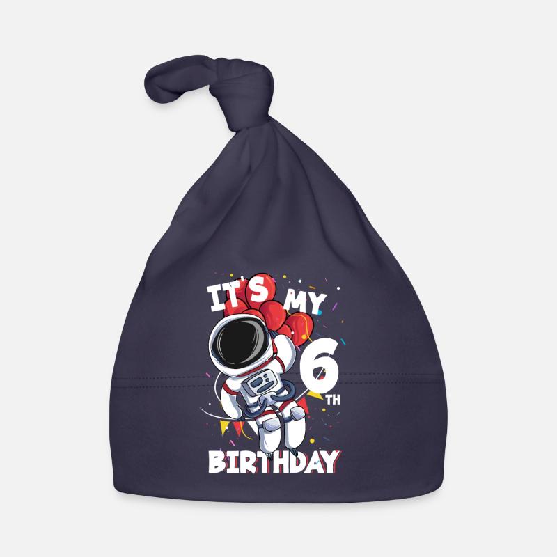 Astronaute 6e anniversaire Bonnet bio Bébé