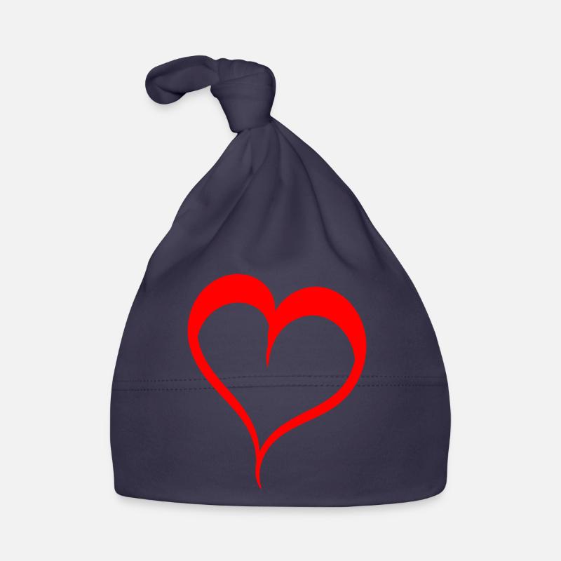 Herz Rotes Design Baby Bio-Mütze