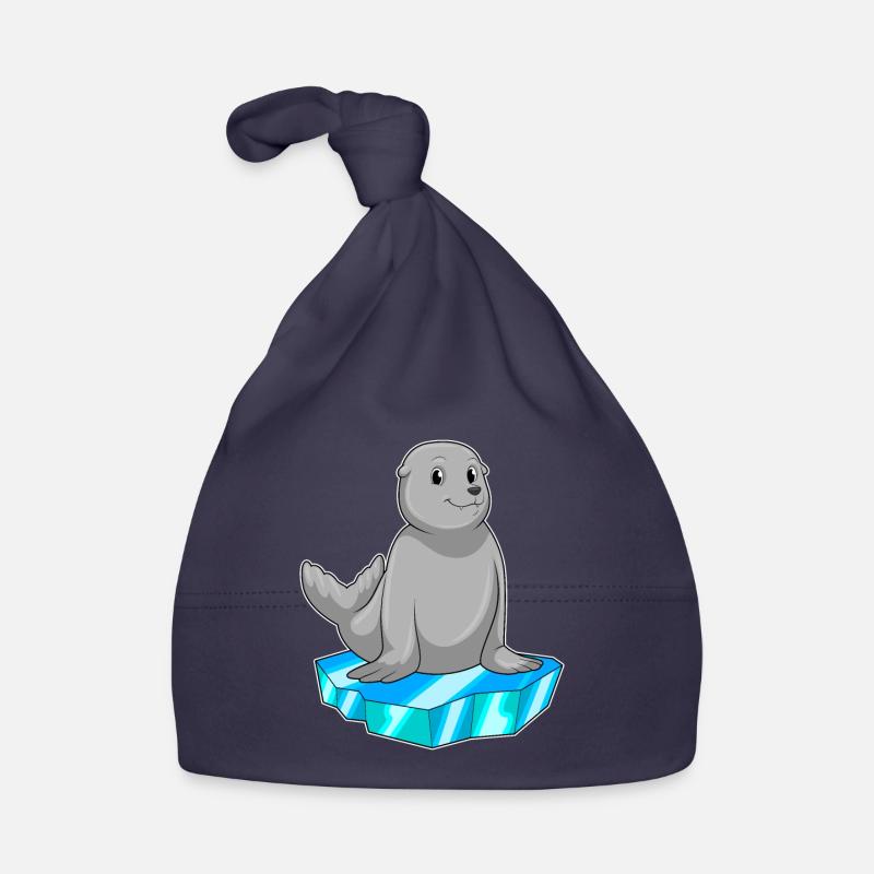 Sceller avec de la banquise Bonnet bio Bébé