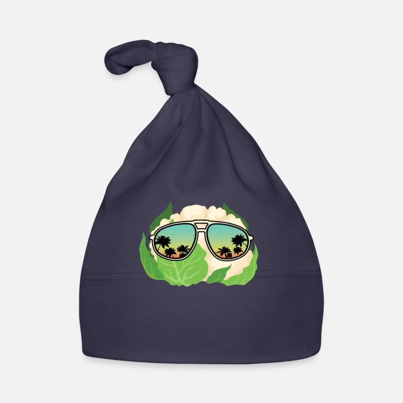 Lunettes de soleil au chou-fleur - Bonnet bio Bébé - marine