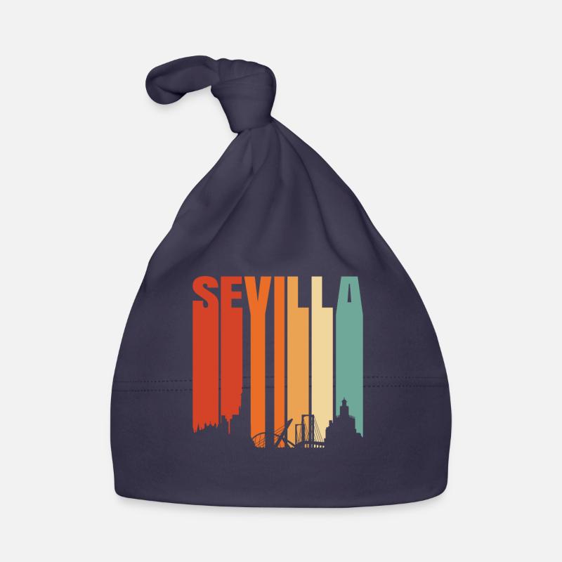 Spanische Städte Sevilla Geschenk Baby Bio-Mütze