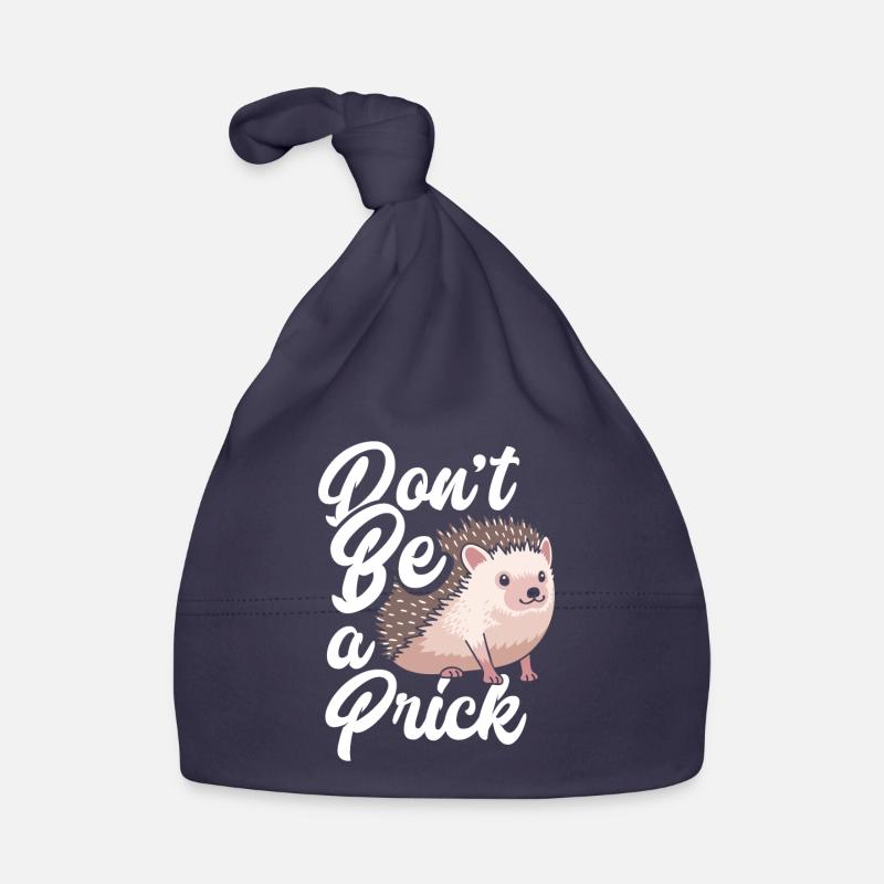 Igel Igel Igel - Baby Bio-Mütze - Navy