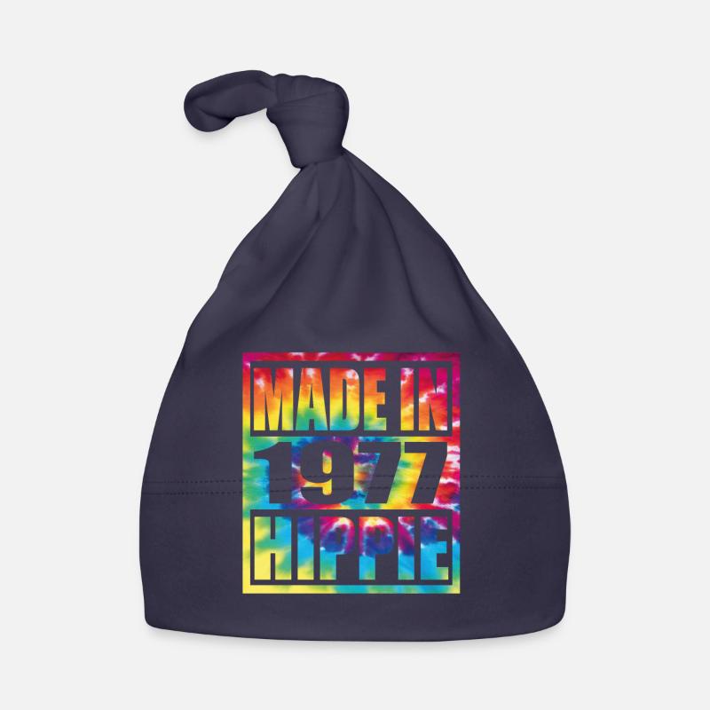 Hippie Birthday 1977 Organic Baby Cap