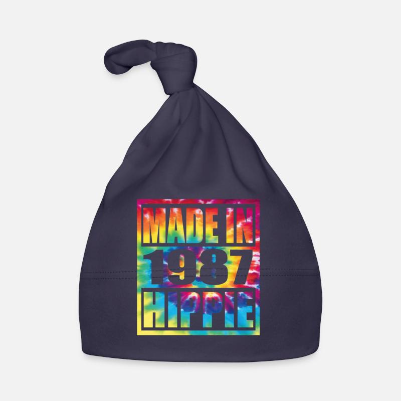 Hippie Birthday 1987 Organic Baby Cap