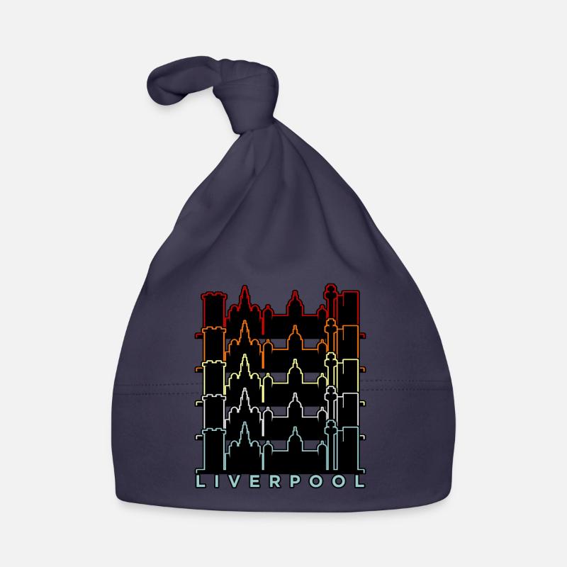 Liebe Liverpool City Pride Skyline Geschenk Baby Bio-Mütze