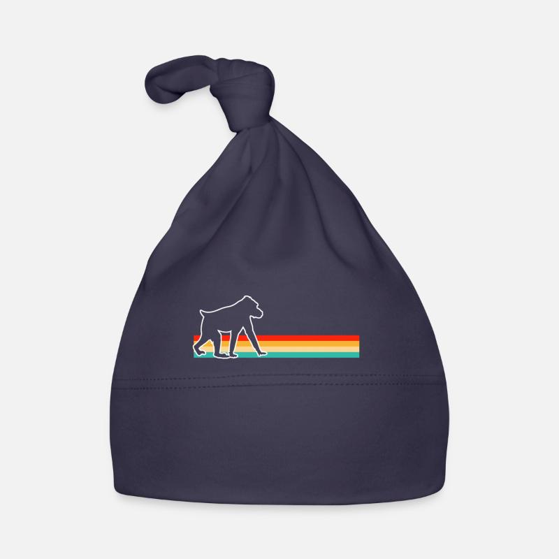 Affe Retro Baby Bio-Mütze