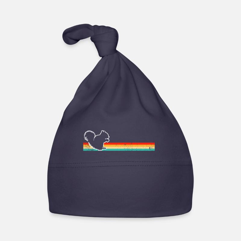 Squirrel Retro Organic Baby Cap