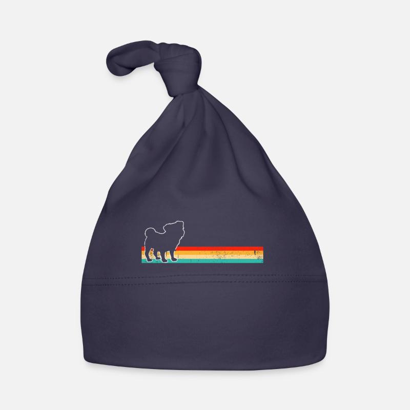 Mops Retro Baby Bio-Mütze